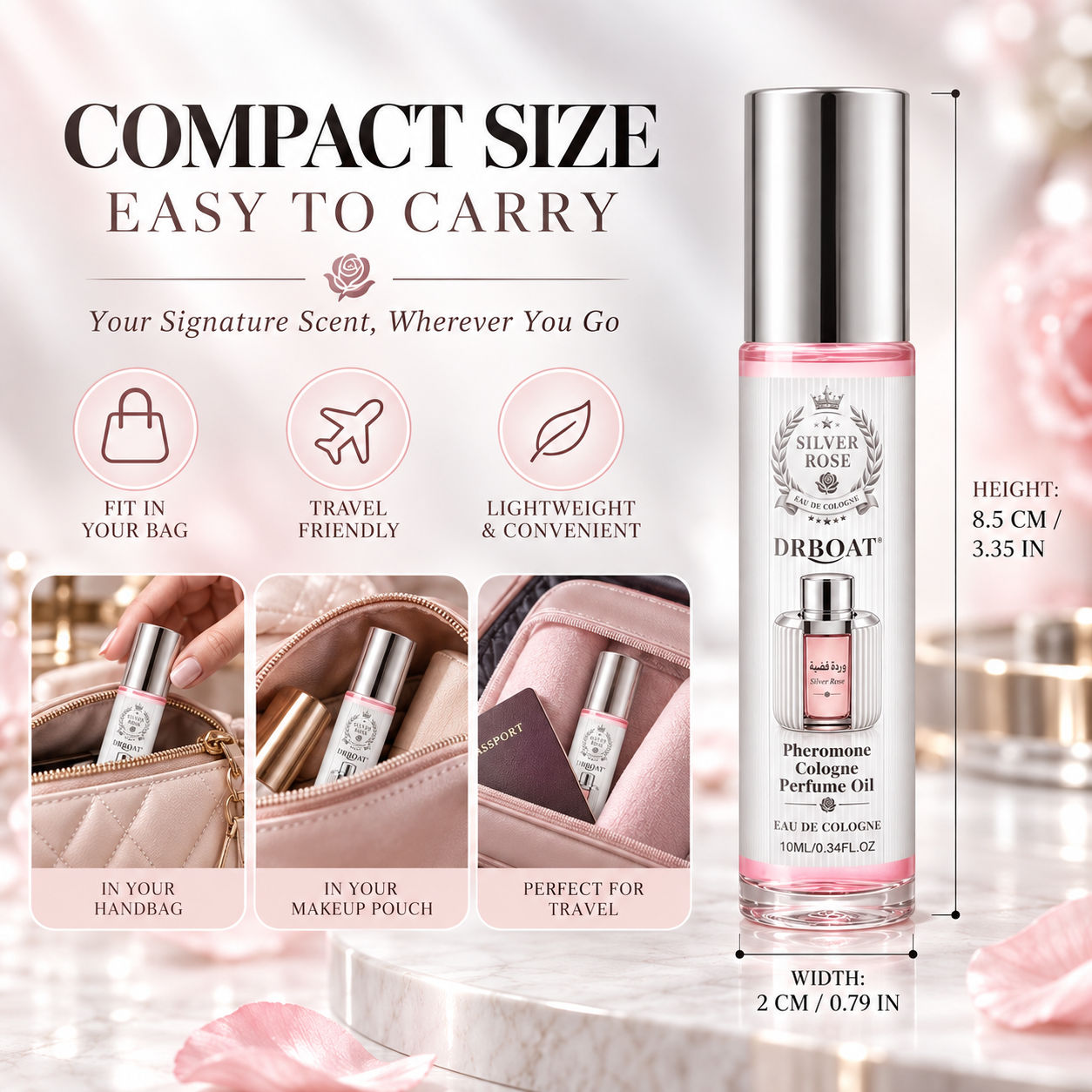 Silver Rose Roll-On Perfume Oi - Perfume Fragrance Concentration 评论和价格