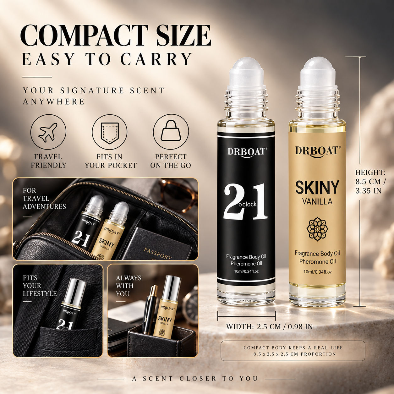Men Roll On Perfume Oil, Caram - Perfume Alcohol Fragrance 评论和价格